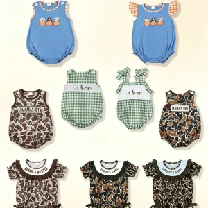 Fall Baby Bubble Romper