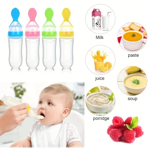 Baby Bottle with Spoon Feeder