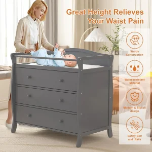 3 Drawer Diaper Changing Station