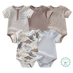 5pcs Baby Boy Bodysuits